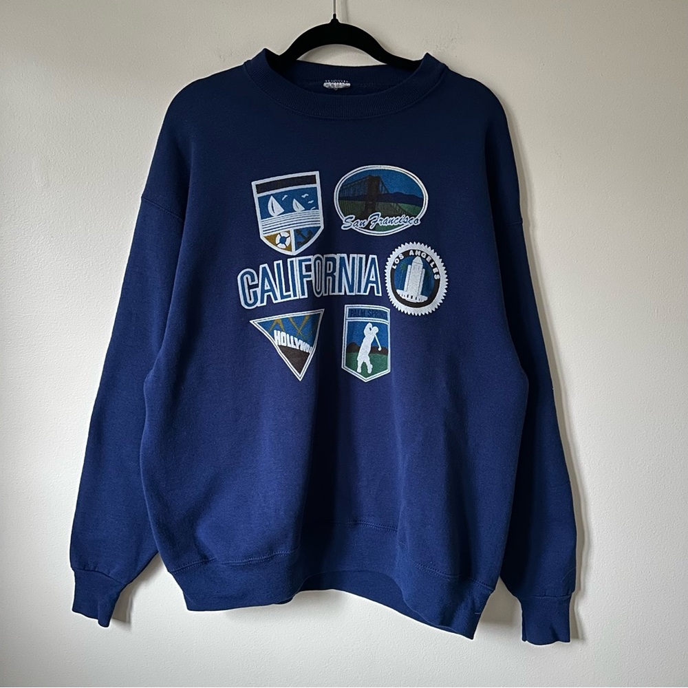 Vintage Navy California Sweatshirt Size XL